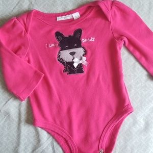 First Impressions long sleeve baby girl bodysuit